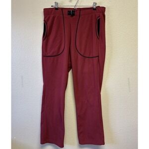 Melanzana Men’s Fleece Pants Medium Red Layer Hike Ski Camp Leadville CO